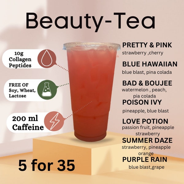 Loaded Beauty Tea Go Packs  5 For 35.00 : ) Beauty Tra, Herbal Energy Tea, Lit Tea, Mega Tea Bomb.          Please read description.