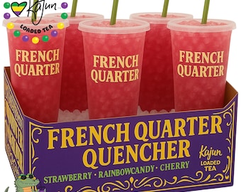 Kajun Loaded Tea - French Quater Quencher - KAJUN HAND GRENADE - 5 Pack Herbal Energy Tea, Lit Tea, Mega Tea Bomb