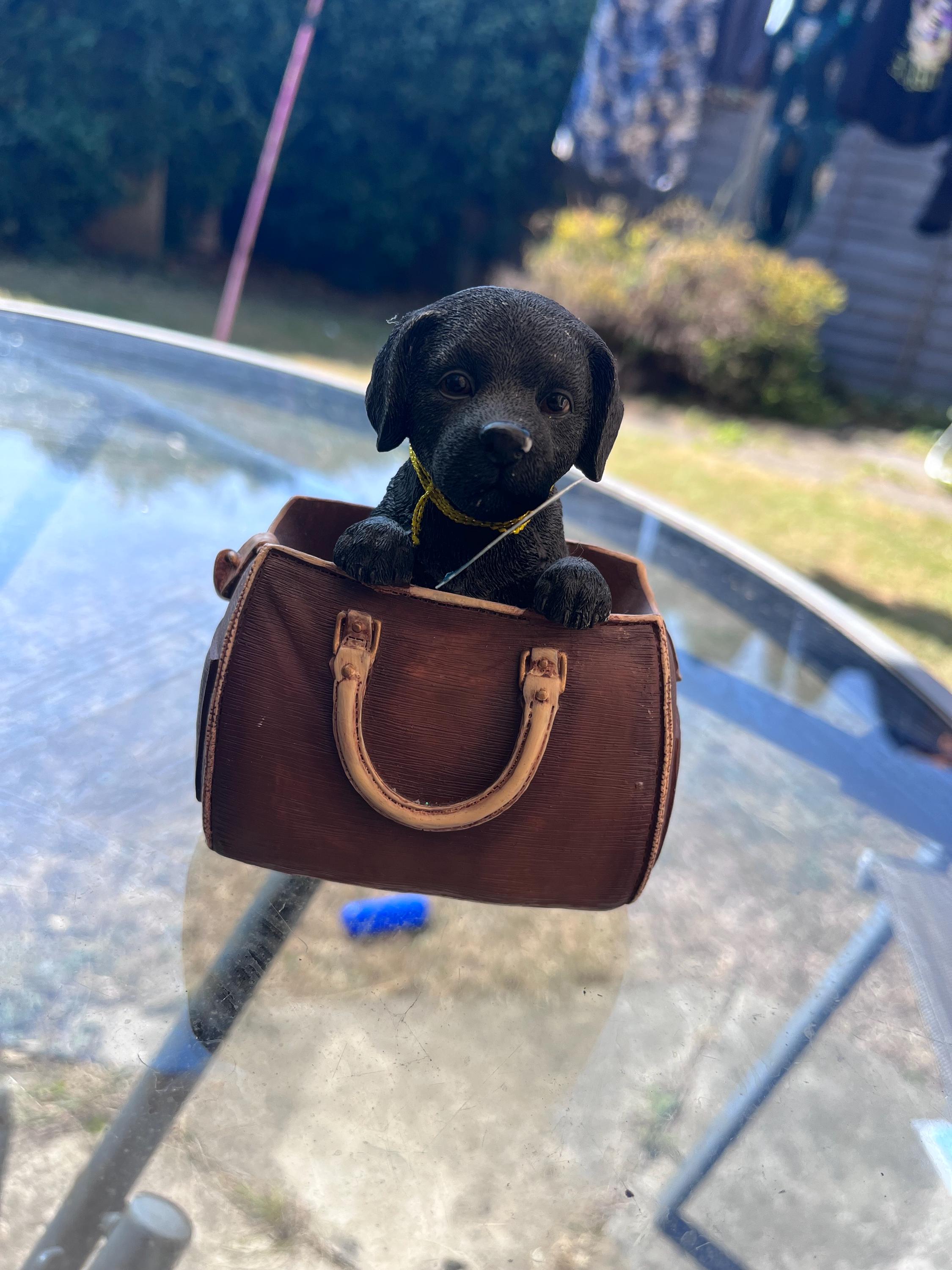 Leonardo Collection Black Labrador Puppy Figurine in Bag - Etsy