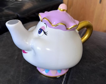 Mrs. Potts Ceramic Coin Bank, Beauty and the Beast Disney Collectible
