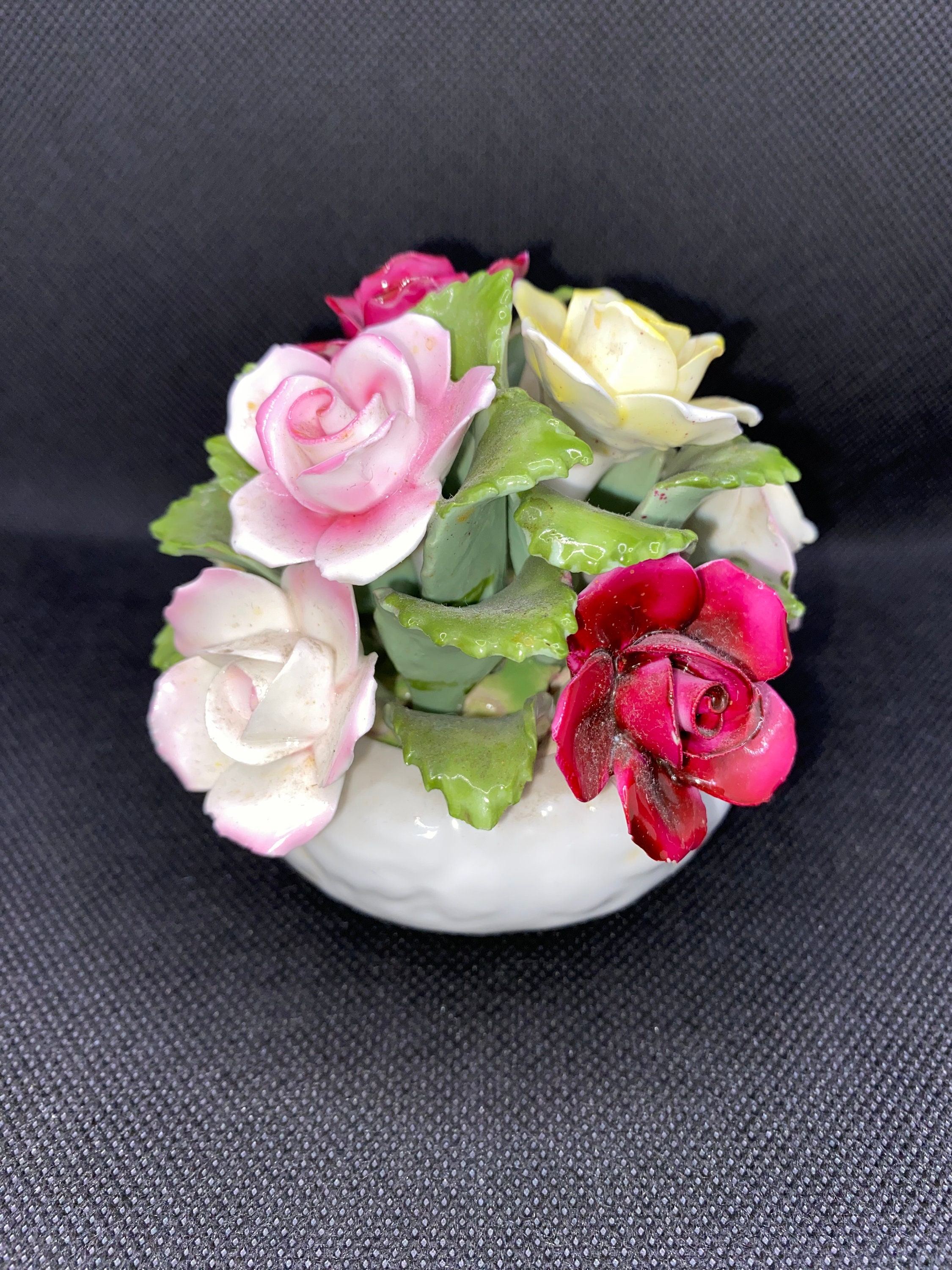 Aynsley England Flower Posy Pot - Floral Fine Bone China Hand