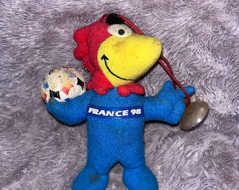 Cockerel Fifa World Cup Soccer 1998 France Mascot Plush Toy Doll