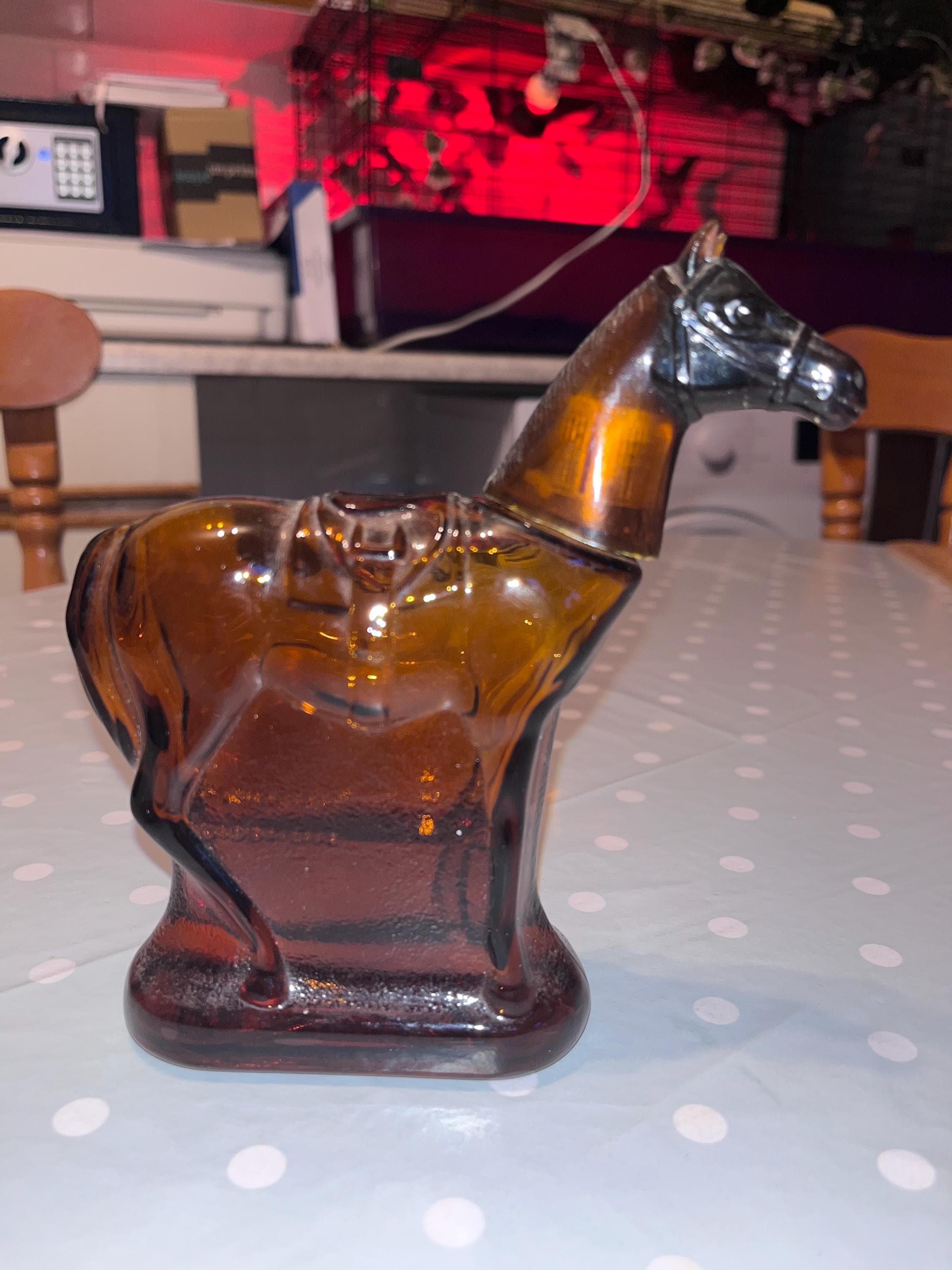 Vintage Avon Tai Winds After Shave, Horse Bottle, 1970s-80s
