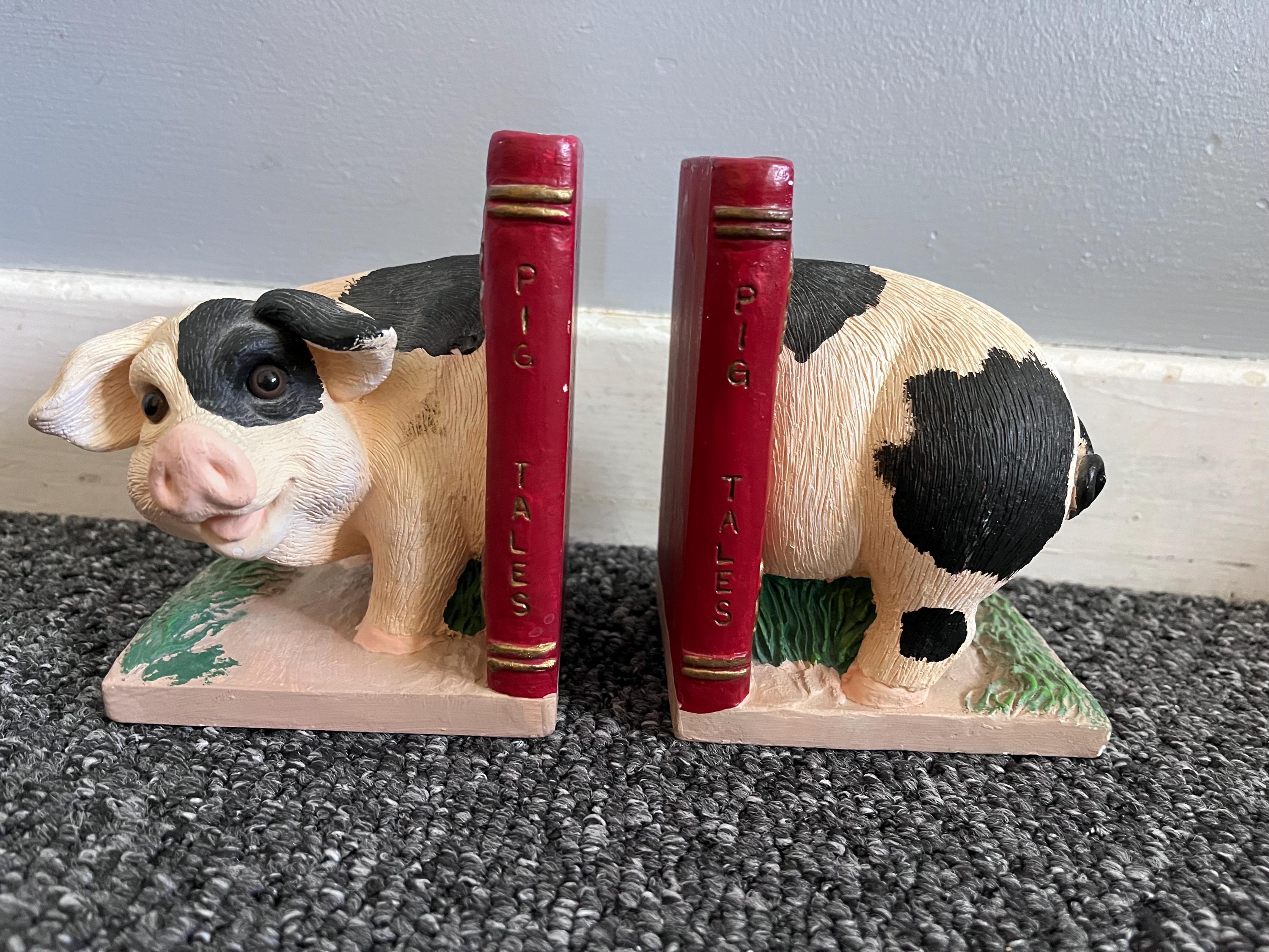 Shudehill Pig Bookends Heavy Quality Giftware - Etsy