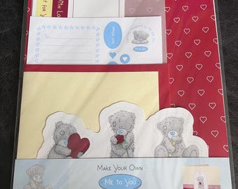 tatty Teddy me to you bear card making kit makes 3 cards
