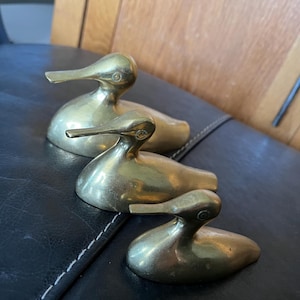Duck family || Different Size three ducks || Vintage Statue || Vintage Solid Brass Figurines