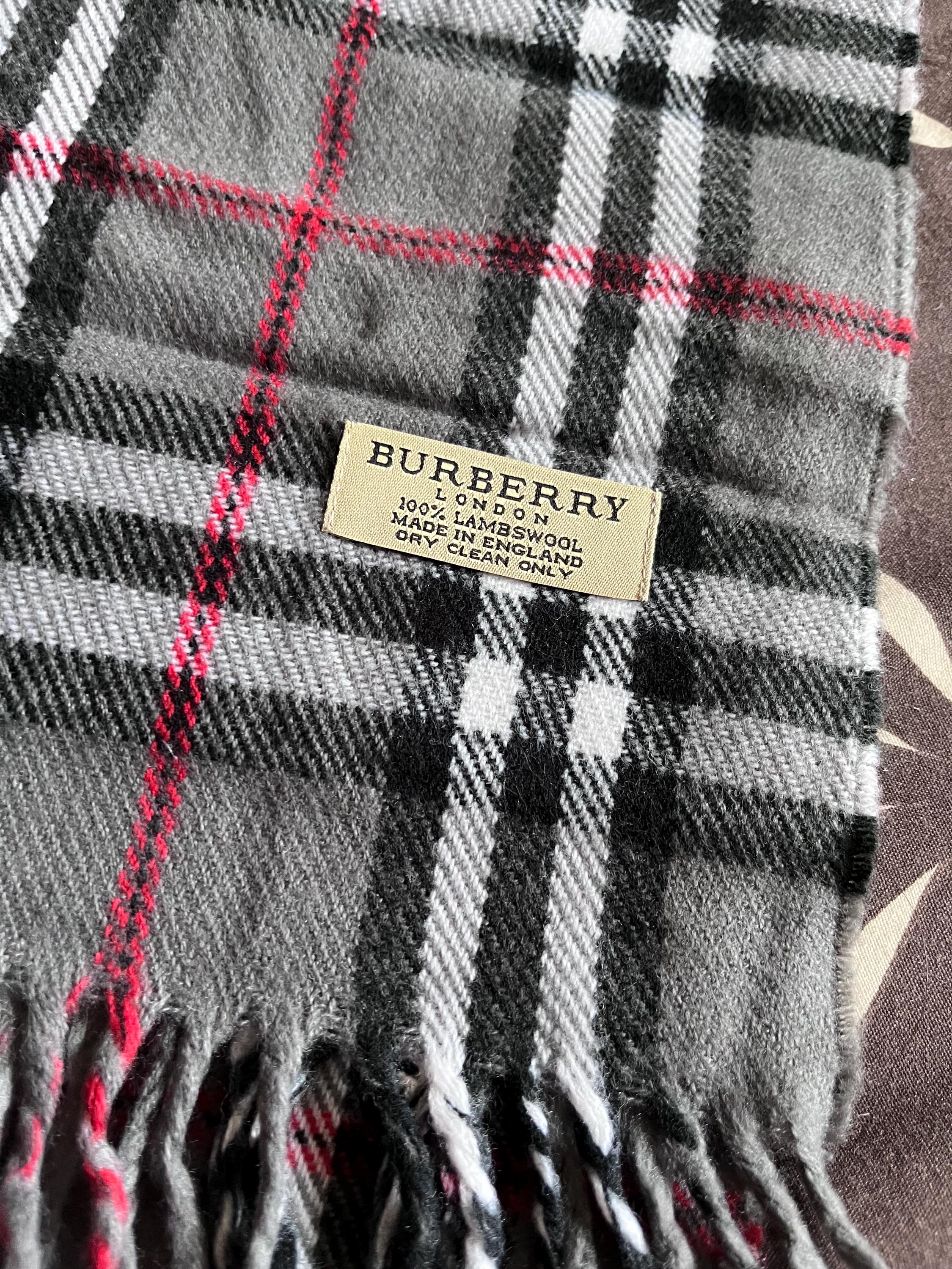 Burberry Made in England Lambswool 2セット Burberry Burberrys vintage Scarf classic Nova check Lambswool Blue