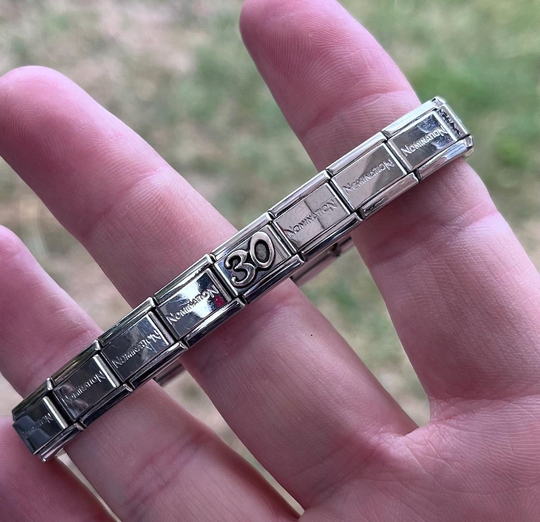 Nomination Bracelet With '30' Charm - Milestone Birthday Gift - Etsy