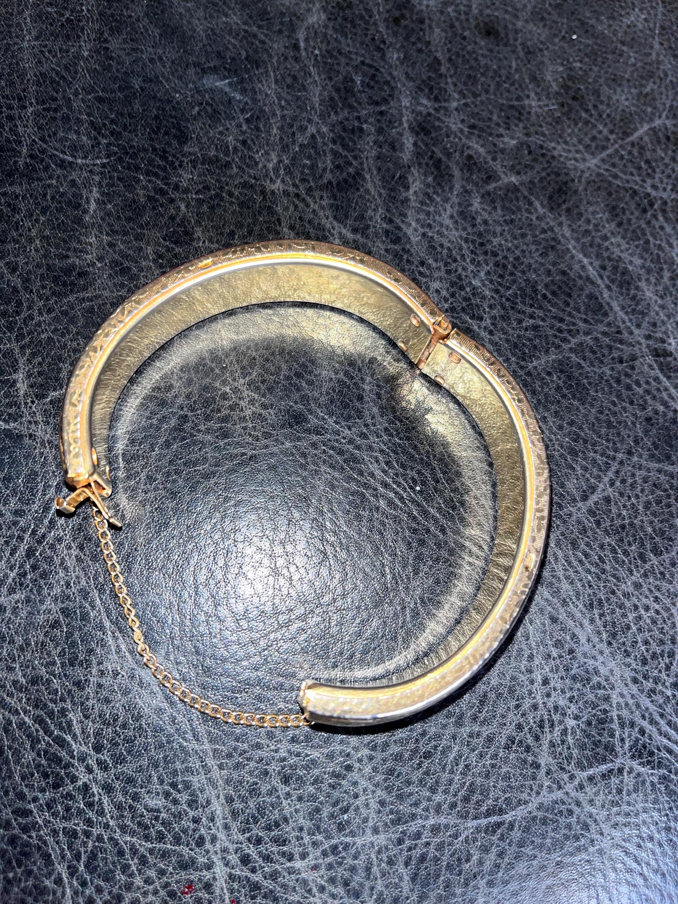 Bracelet Articulé à Chaînette Argenté - Style Vintage - Alliage - Occasion - Fabriqué En France