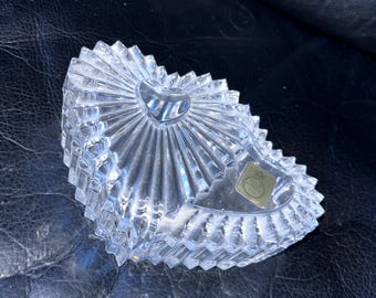 Caixa de joias ou porta-joias vintage exclusiva em formato de coração de cristal Bleikristall FOREVER LOVE