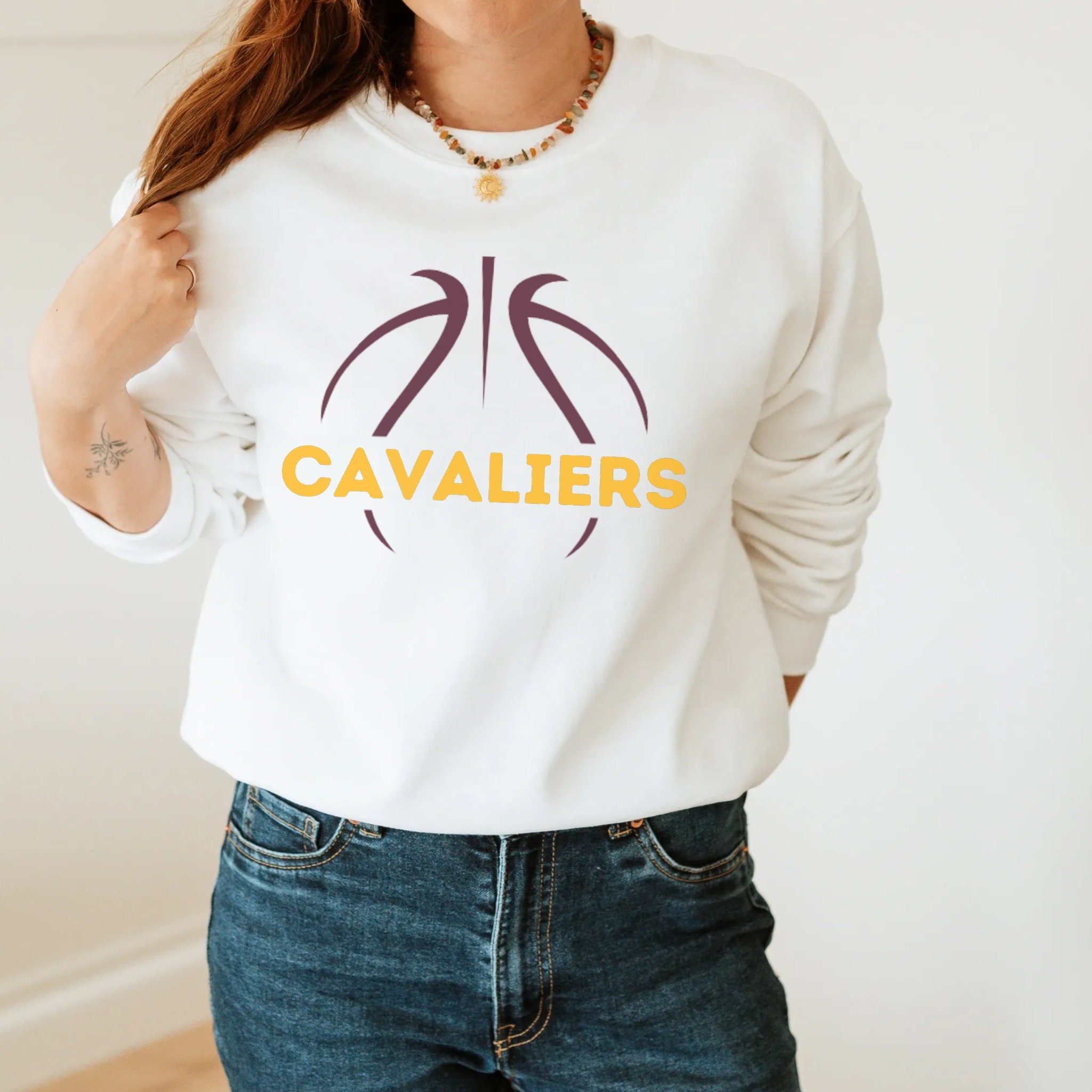 Women's Cleveland Cavaliers Rhinestone Basketball T Shirt Tee Cavs  Ladies