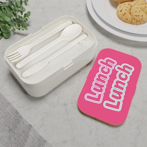 Cute Bento Lunch Box for Adults and  Kids | Fun Food Container | deal for School and Work | Lunch on the Go |  Stylish Meal Prep