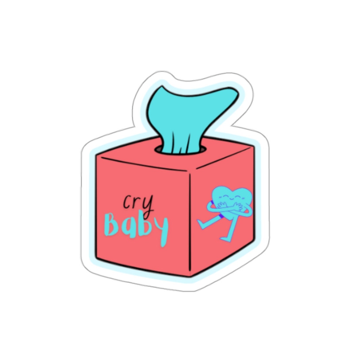Kiss-cut Stickers | Cry Baby Sticker Design - Etsy