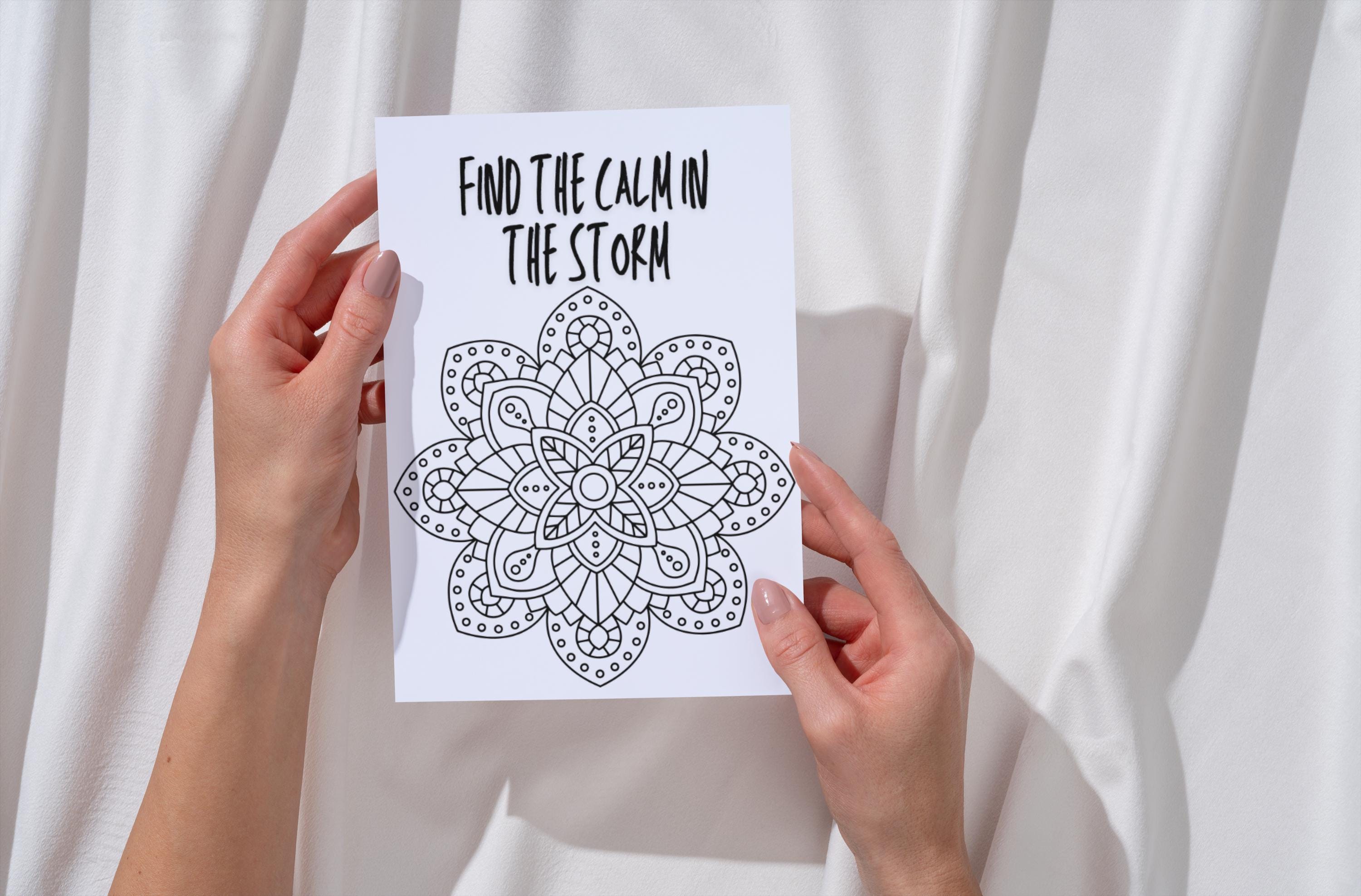 Mindful Mandala Coloring Bundle | 3 Printable Pages for Inner Peace ...