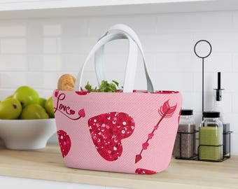 Minimalistische Lunch Bag |  Gefütterte Lunch Tasche
