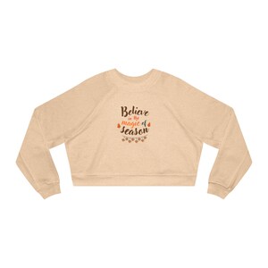 Women's Cropped Fleece Pullover Design