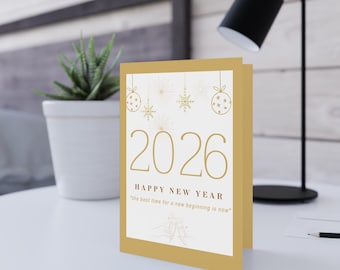 10枚セット - 新年カード、ハッピーニューイヤー2026カード、ハッピー