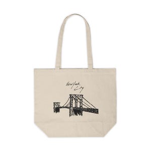 New York City Baumwoll Canvas Einkaufstasche: Umweltfreundliche Reisetasche
