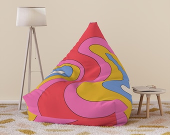 Funda de puf bohemia colorida: lona de poliéster duradera