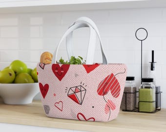 Minimalistische Lunch Bag |  Gefütterte Lunch Tasche