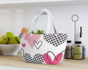 Minimalistische Lunch Bag |  Gefütterte Lunch Tasche
