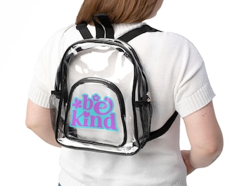 Clear Stadium Backpack | Transparent Bag | Every Day  Backpack |  Lightweight  | Carry-All  Essentials
