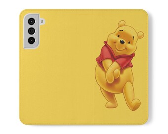 くまのプーさん スマホケース:Samsung Galaxy用ウォレットフリップ くまのプーさん スマホケース:Samsung Galaxy用ウォレットフリップ