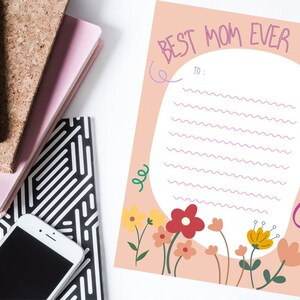 Carta del Día de la Madre / Plantilla / Digital / MAMÁ