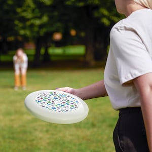 Playful Dog-Themed Frisbee | Fun Outdoor Activity | Pet Lovers | Summer BBQ Toy |  Gift for Dog Owners |Vibrant Garden Game