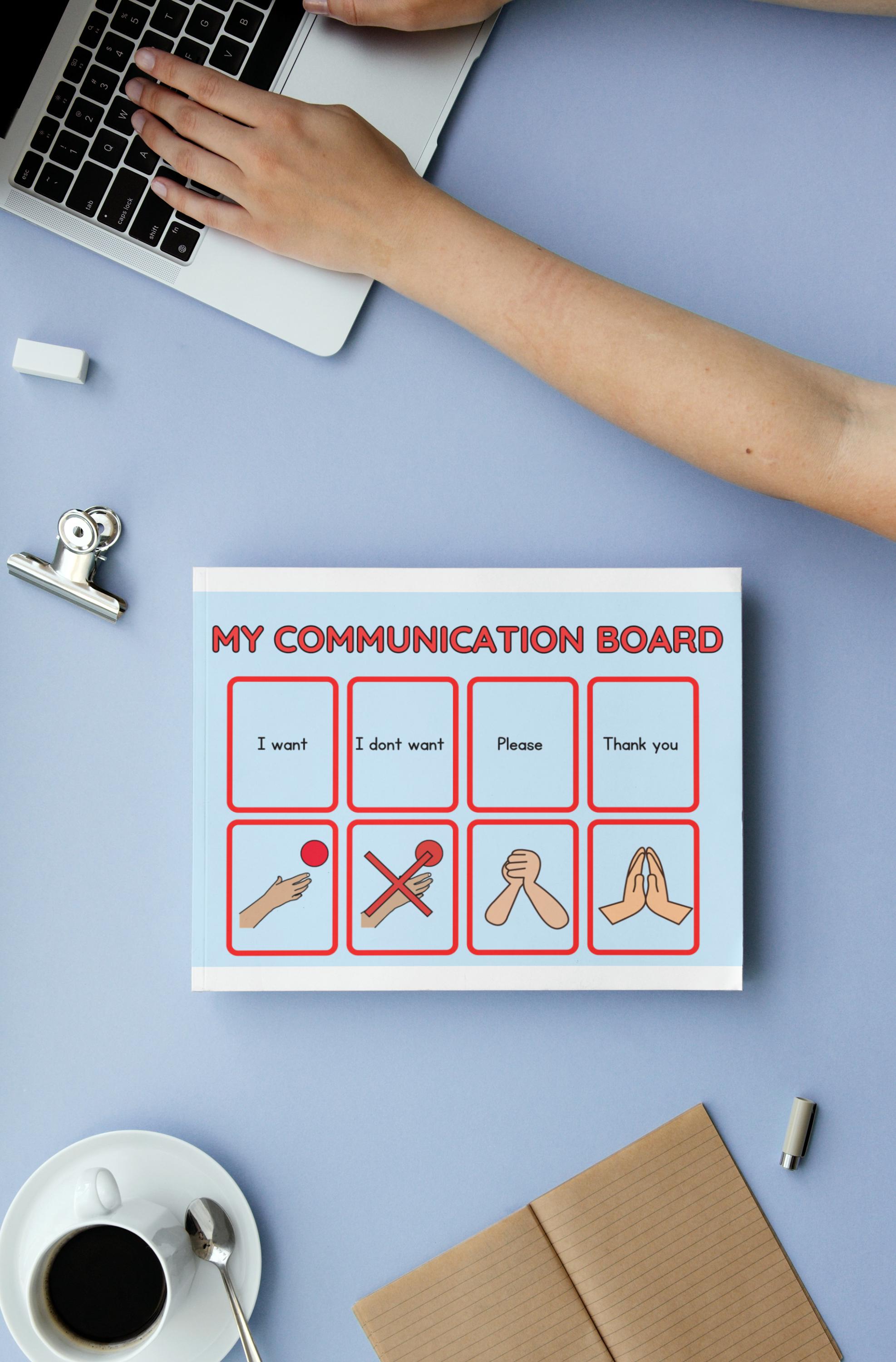 Printable Communication Board for Autism | Visual Schedule & AAC Tool ...