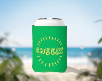 Cheers Can Cooler Sleeve: Neoprene Party Beverage Holder