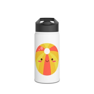 Cute Summer Vibes Stainless Steel Water Bottle | Perfect for Kids |  Beach Days | Outdoor Adventures | Gift for Summer Lovers