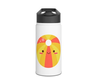 Summer Vibes Edelstahl Trinkflasche: BPA-frei, doppelwandig isoliert