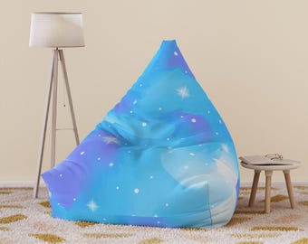 Lebendige Galaxy Sitzsack Stuhlbezug: Polyester Canvas, gemütliches Sitzen