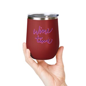 Wine Tumbler  | Insulated Cup |  Perfect for Parties |  Gifts | Summer Picnics | Home Bar Decor | Wine Lovers