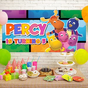 Backyardigans Birthday Banner, Personalized Backyardigans Family Birthday, Custom Backyardigans Backdrop UMUH04