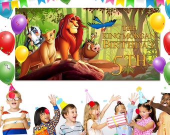 Lion King Backdrop, Lion King Backdrop Birthday, Lion King Party, Lion King Party Decoration, Personalize Backdrop ULAR22