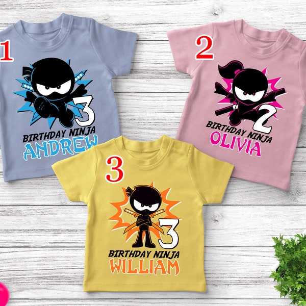 Ninja Kidz TV Tee/Personalized Ninja Kidz Birthday Family Tee/Ninja Kidz Party Matching/Ninja Family Shirt/Birthday Gifts For Kids OFTK19