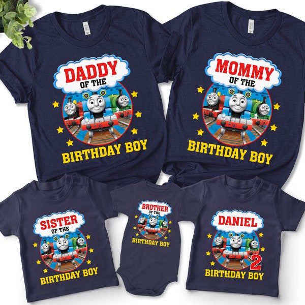 Thomas and Friends Shirt, Thomas and Friends Family Birthday Shirt, Thomas The Train Iron On Transfer Shirt, Birthday Boy Shirt E-14022348