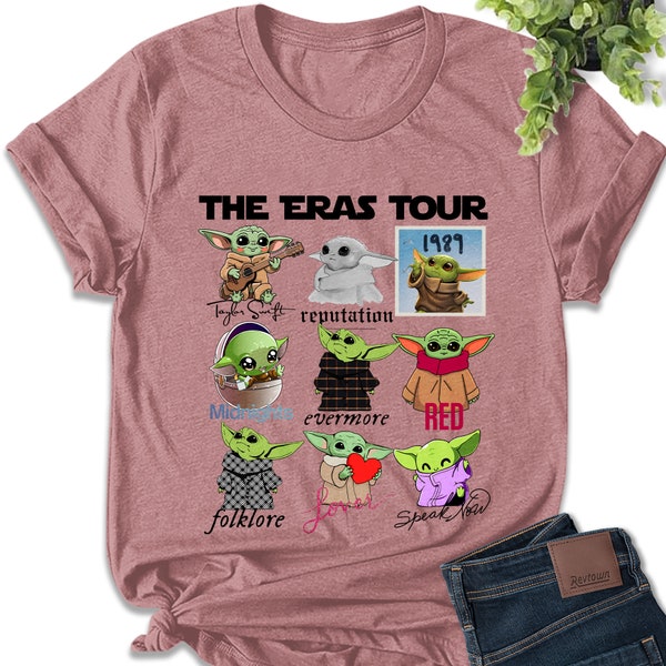 Baby Yoda Eras Tour Shirt, Yoda Birthday Shirt, Galaxy's Edge Grogu, Disneyland Baby Yoda Shirt, Family Vacation Shirt E2EC17