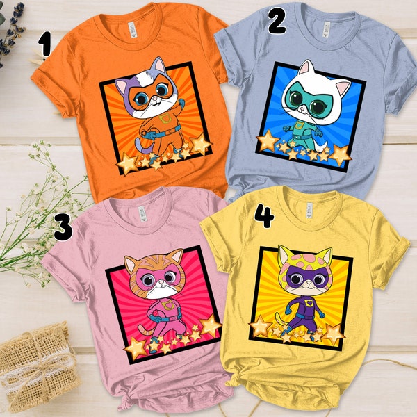 Disney Super Kitties Shirt, Custom Super Kitties Shirt, Super Kittie Buddy Bitsy Ginny Sparks Hero Shirt, Disney Kitties Shirt ULA209