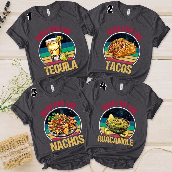 Retro Cinco De Mayo Group Shirts, Best Friend Matching Fiesta Shirts, Mexico Girls Trip Shirts, Funny Tequila Shirts, Taco T-Shirts UMWI08