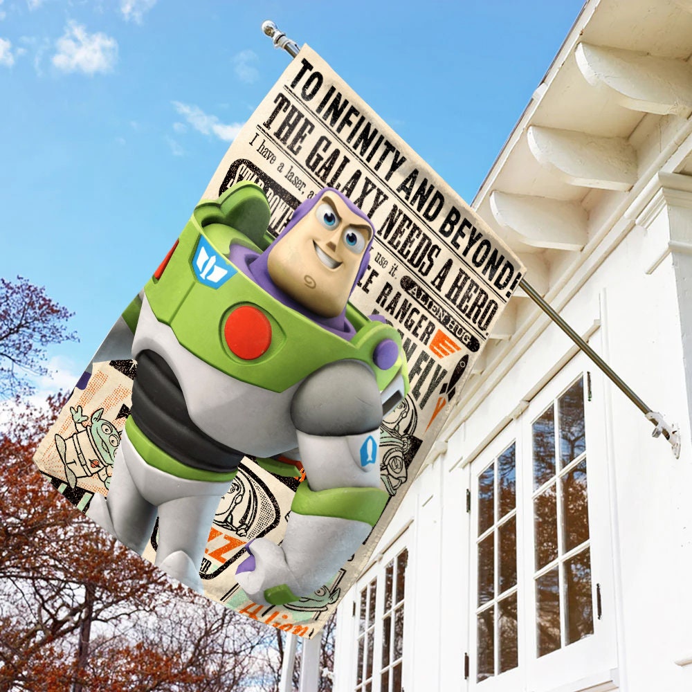 Discover Disney Toy Story Buzz Lightyear House Flag