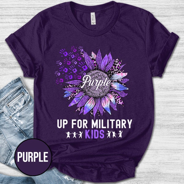 Purple Up Military Child T-Shirt/Military Child Month Youth Tee/Military Kid Strong Shirt/Military Purple Up Shirt/Military Shirt OGQV02