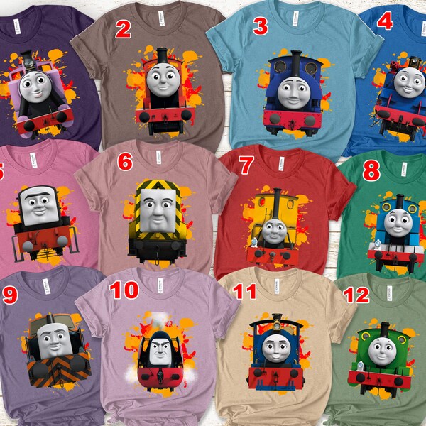 Thomas And Friend Matching Shirt, Thomas The Train Family Matching Shirt, Thomas The Train Costume Shirt K-18022308