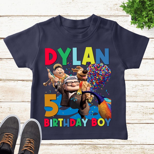 Up Movie Family Birthday Shirt, Up Birthday Shirt, Carl Fredricksen Russell Family Shirt, Disneyland Birthday Party E1NG10