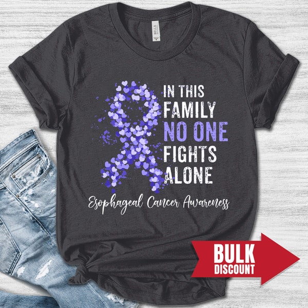 Esophageal Cancer Awareness Shirt/Esophageal Cancer Rainbow Shirt/Stomach Cancer Awareness/Periwinkle Ribbon/Esophageal Cancer Shirts OGQD47