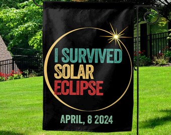 2024 Total Solar Eclipse Garden Flag/Total Solar Eclipse Double Sided Flag/April 8th Eclipse Home Flag Decoration Outside OGRX31