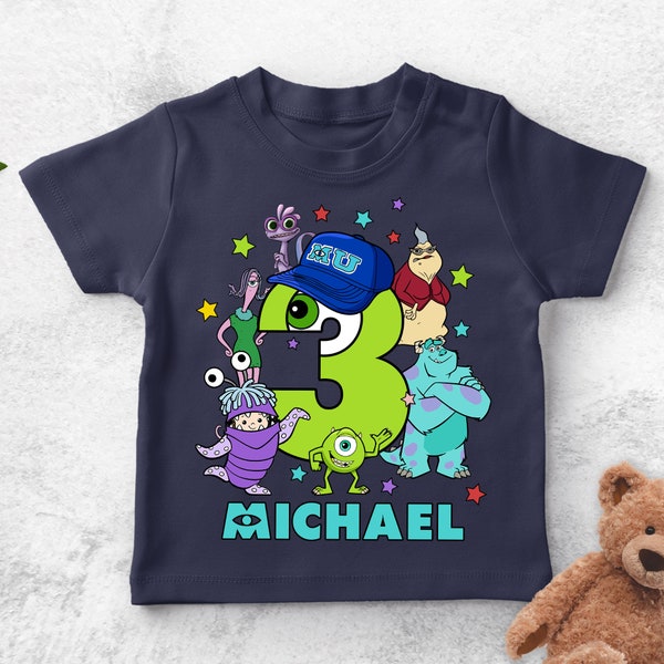 Family Monsters Inc Birthday Shirt, Family Shirts Monster University Birthday Shirt, Mike and Sully Boo, Matching Family Party Shirts ULAA02