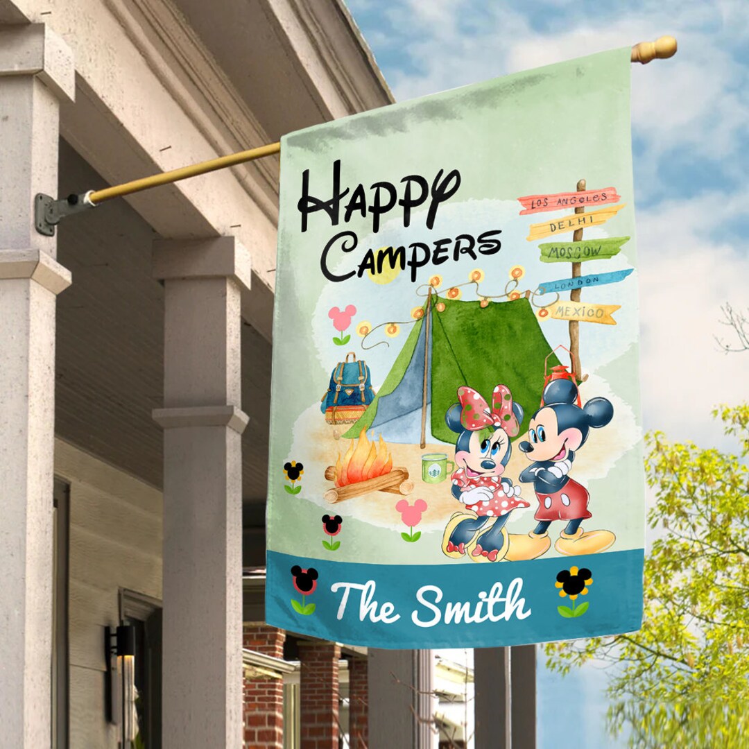 Personalized Disney Mickey and Minnie Mouse Flag,outdoor Flag ...